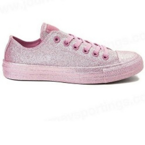 Converse Chuck Taylor All Star Lo Glitter Sneakers - Picture 4 of 5